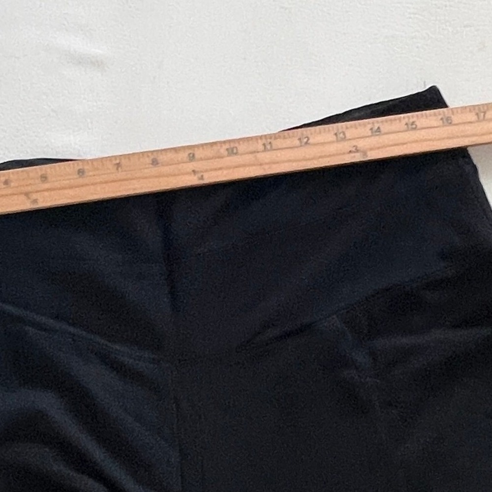 Garnet Hill Pants Women L Black Wide Leg Tencel Lyocell Crop Loungewear Resort - Picture 5 of 11